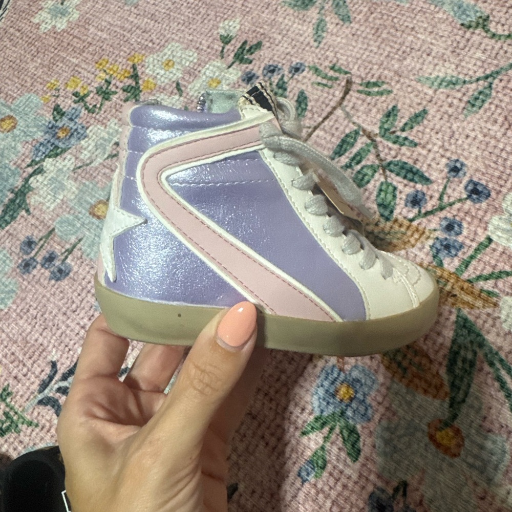 ShuShop Kids High-Top Sneakers - Roonie Metallic